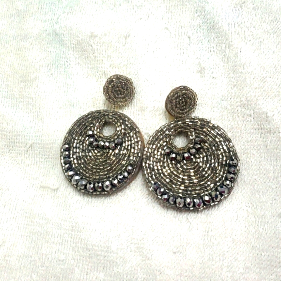 Platinum Silver Earrings